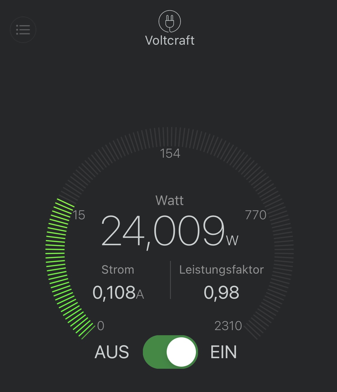 OZ 50 Stromverbrauch OZ 50 Stromverbrauch