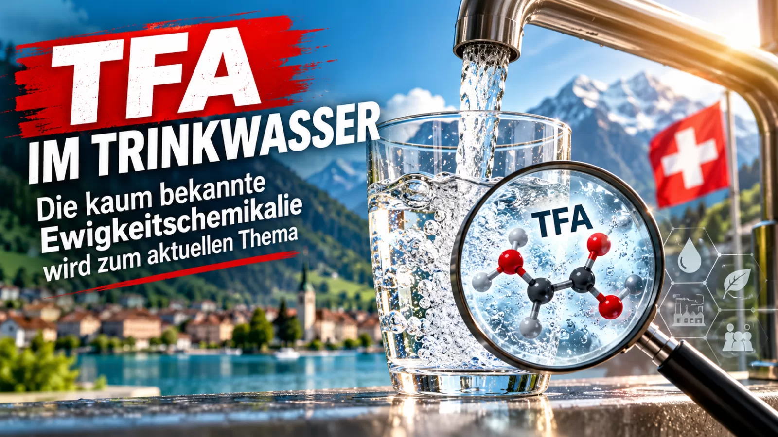 TFA im Trinkwasser: Die kaum bekannte Ewigkeitschemikalie wird zum aktuellen Thema. Was bedeutet die neue Forschung für Konsumentinnen und Konsumenten in der Schweiz?