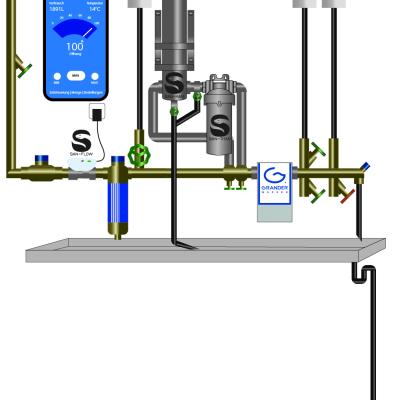 SAN-MAXI: Wall mounting example in a single-family home