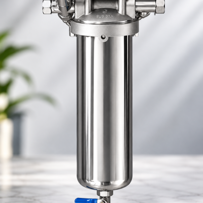 SAN-MINI rückspülbarer Untertisch-Wasserfilter aus Edelstahl 316 für Trinkwasser